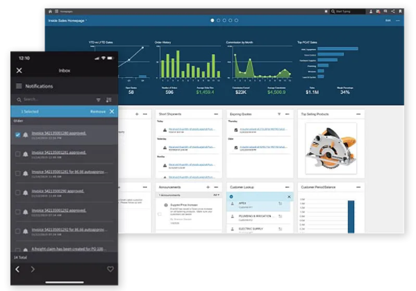screenshot of Infor Distribution SX.e